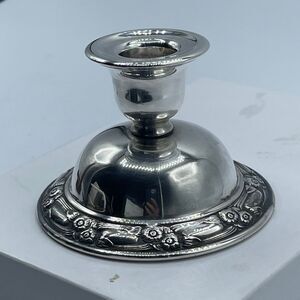 VTG Oneida Silversmith tapered candle holder rose 5.5” ParkLane.